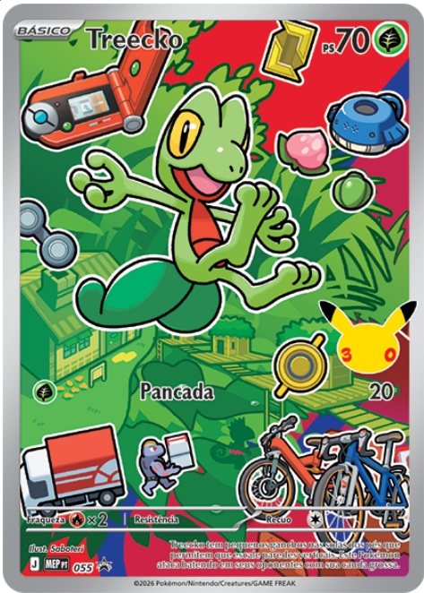 Treecko – Série 3 | 70 PS | Nº 055