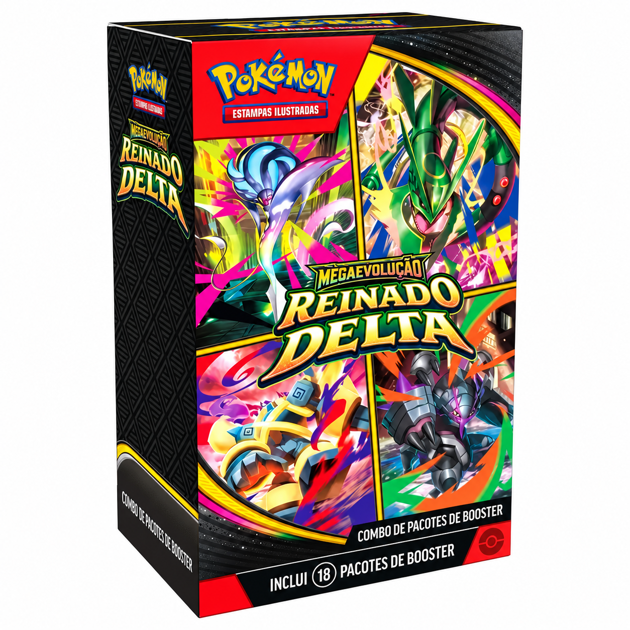 Combo de Booster Pokémon TCG — Megaevolução Reinado Delta (ME06)
